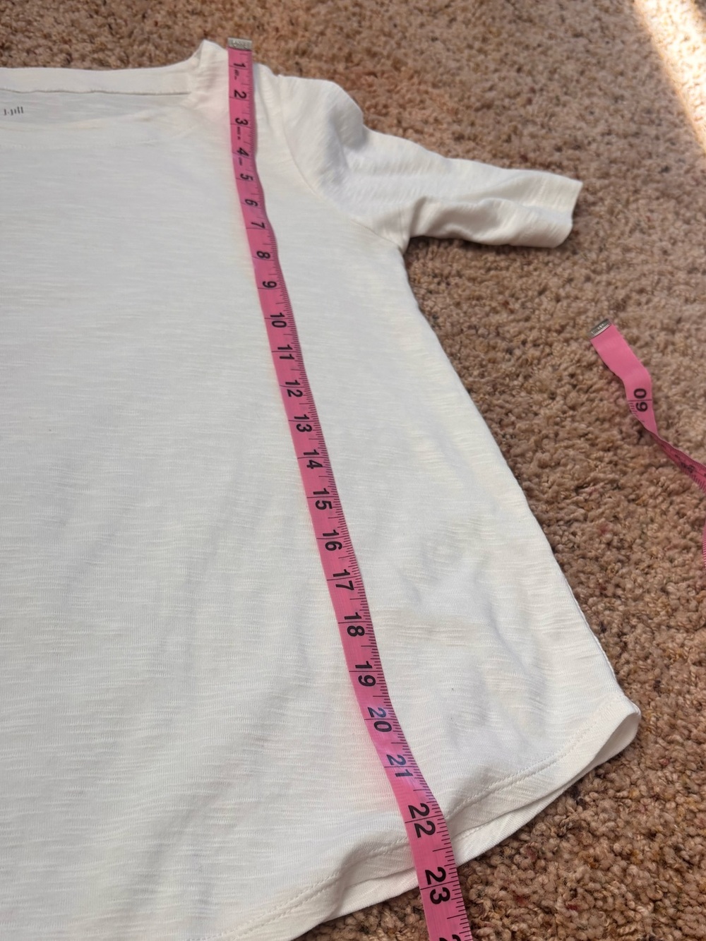 J. Jill White Short Sleeve Scoop Neck Tee - Picture 6 of 6